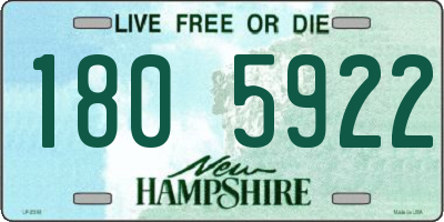 NH license plate 1805922