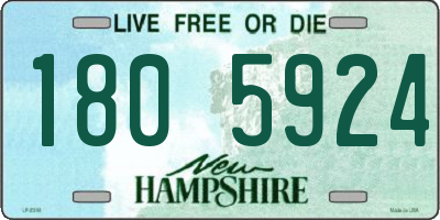 NH license plate 1805924