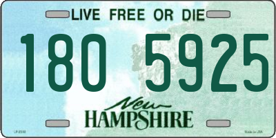 NH license plate 1805925
