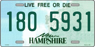 NH license plate 1805931