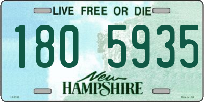 NH license plate 1805935