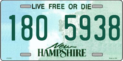 NH license plate 1805938