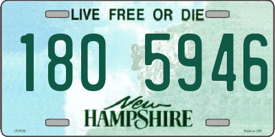 NH license plate 1805946