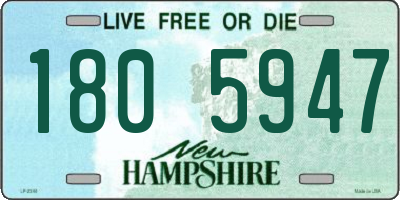 NH license plate 1805947