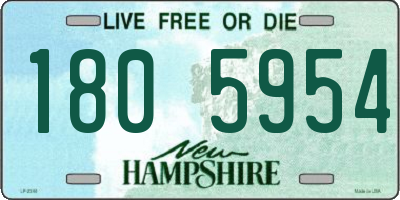 NH license plate 1805954