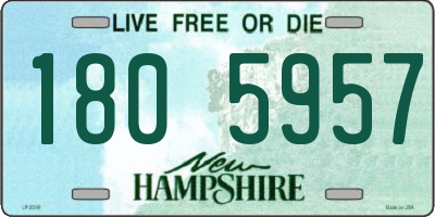 NH license plate 1805957
