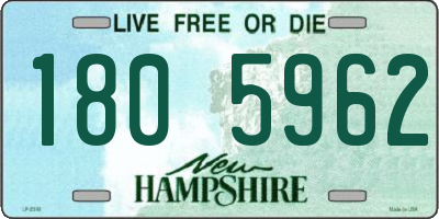 NH license plate 1805962