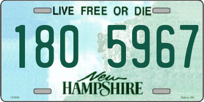 NH license plate 1805967