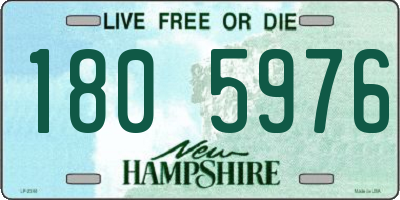NH license plate 1805976