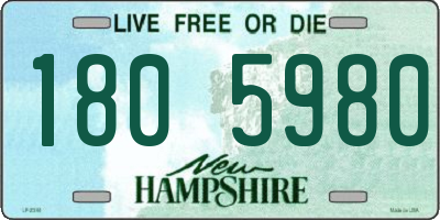 NH license plate 1805980