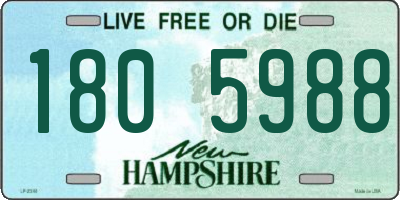 NH license plate 1805988
