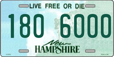 NH license plate 1806000