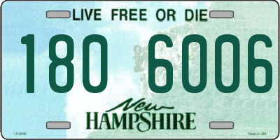 NH license plate 1806006