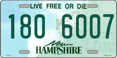NH license plate 1806007