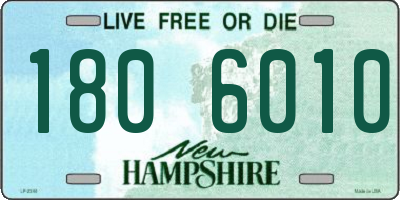 NH license plate 1806010