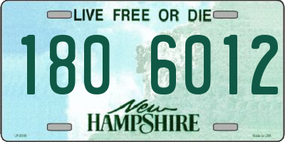 NH license plate 1806012