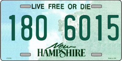 NH license plate 1806015