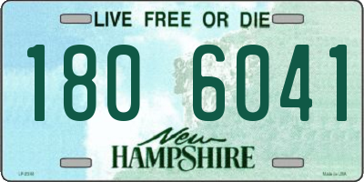 NH license plate 1806041
