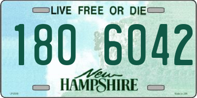 NH license plate 1806042