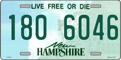 NH license plate 1806046
