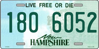 NH license plate 1806052