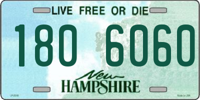 NH license plate 1806060