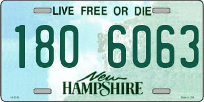 NH license plate 1806063