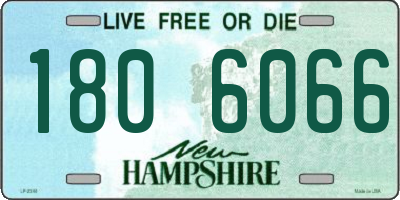 NH license plate 1806066