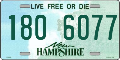 NH license plate 1806077