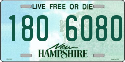 NH license plate 1806080