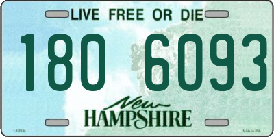 NH license plate 1806093