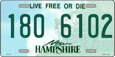 NH license plate 1806102