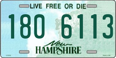 NH license plate 1806113