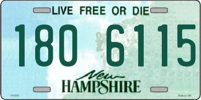 NH license plate 1806115