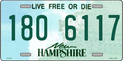 NH license plate 1806117