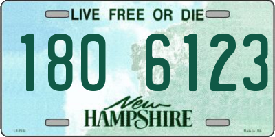 NH license plate 1806123