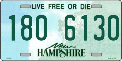 NH license plate 1806130