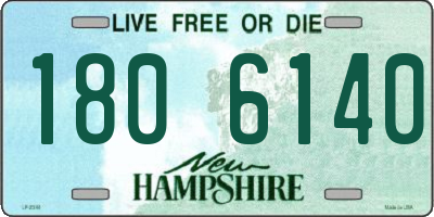 NH license plate 1806140