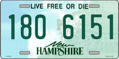 NH license plate 1806151