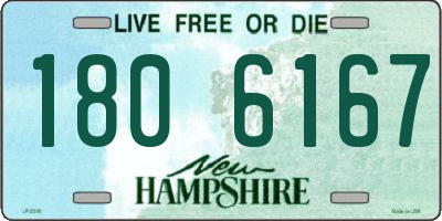 NH license plate 1806167