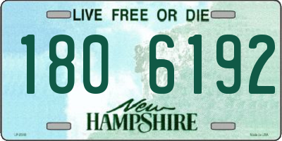 NH license plate 1806192