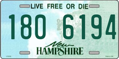 NH license plate 1806194