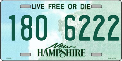 NH license plate 1806222