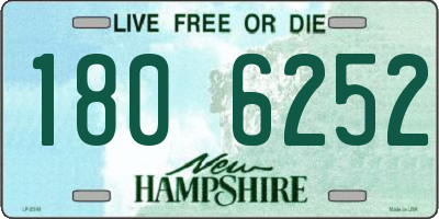 NH license plate 1806252
