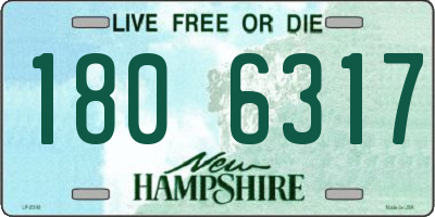 NH license plate 1806317