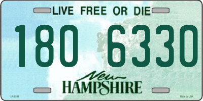 NH license plate 1806330