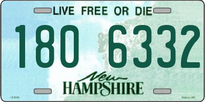 NH license plate 1806332
