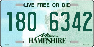 NH license plate 1806342