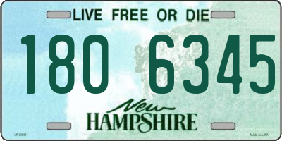 NH license plate 1806345