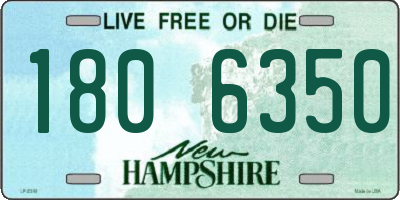 NH license plate 1806350